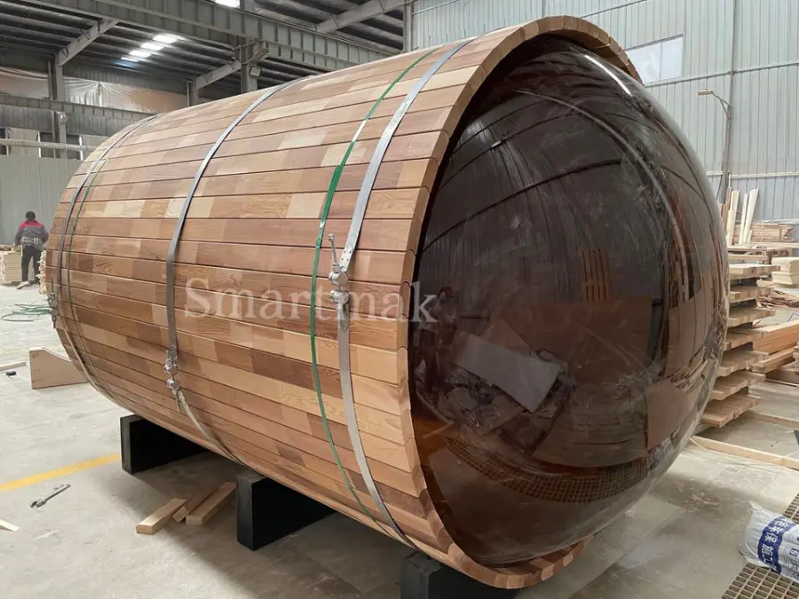 Panoramic Sauna Steam Sauna Barrel Outdoor — image 4