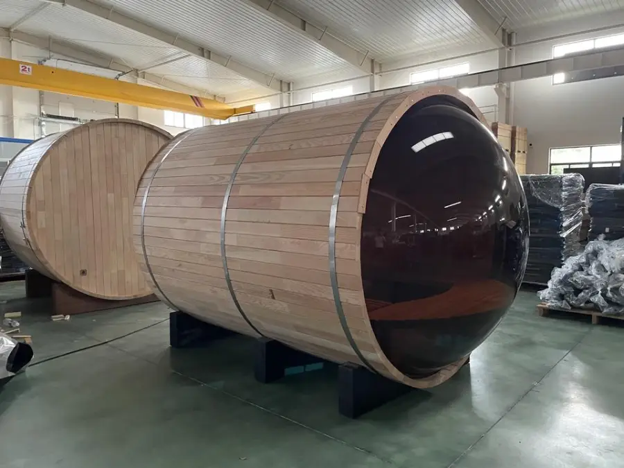 Panoramic Sauna Steam Sauna Barrel Outdoor — image 6