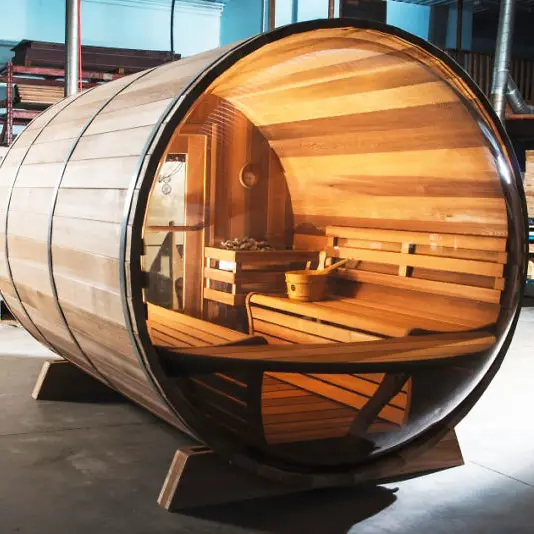 Canada Red Cedar Barrel Sauna Outdoor Wood 6 Person — image 4