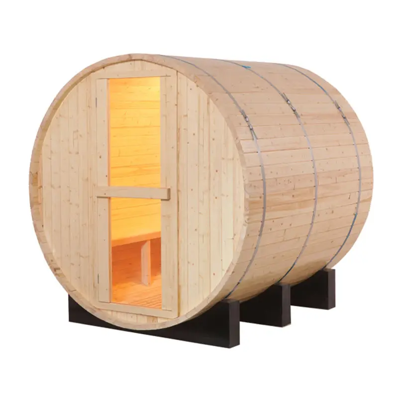 SMARTMAK New Arrival Sauna Room Good Health Saunas Wooden Bath Barrel — image 4