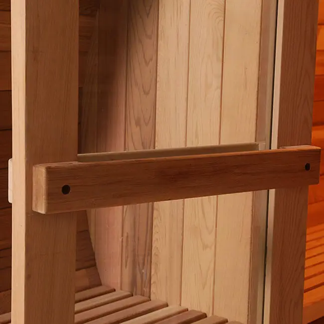 Outdoor Person Sauna Room Manufacturer Spa Tubs & Sauna Rooms Luxury Wood Shower Dry Home Steam Sauna Room — image 7