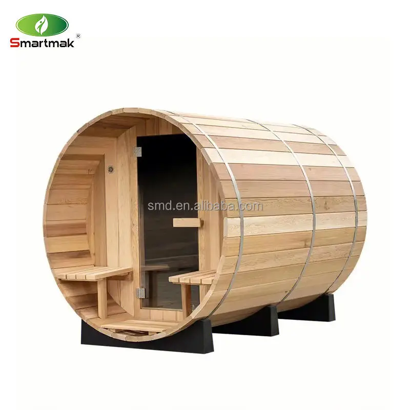 China Barrel Sauna Steam and Sauna Bath for Outdoor 6 Personal Spa Tubs & Sauna Rooms — image 3