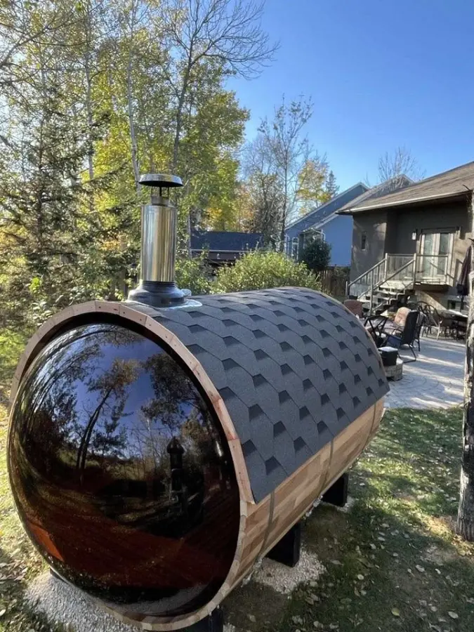 Outdoor Person Sauna Room Manufacturer Spa Tubs & Sauna Rooms Luxury Wood Shower Dry Home Steam Sauna Room — image 4