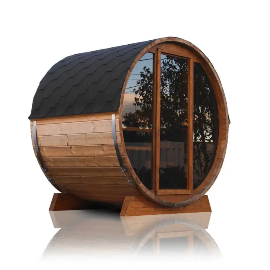 Cedar Sauna 2 Person Barrel Sauna Outdoor Sauna — image 6