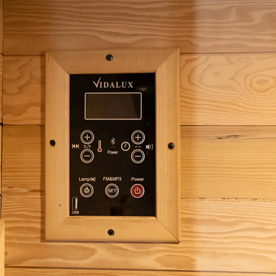 Low Cost 2 Person Small Home Sauna Room Solid Wood Indoor Infrared Sauna — image 6