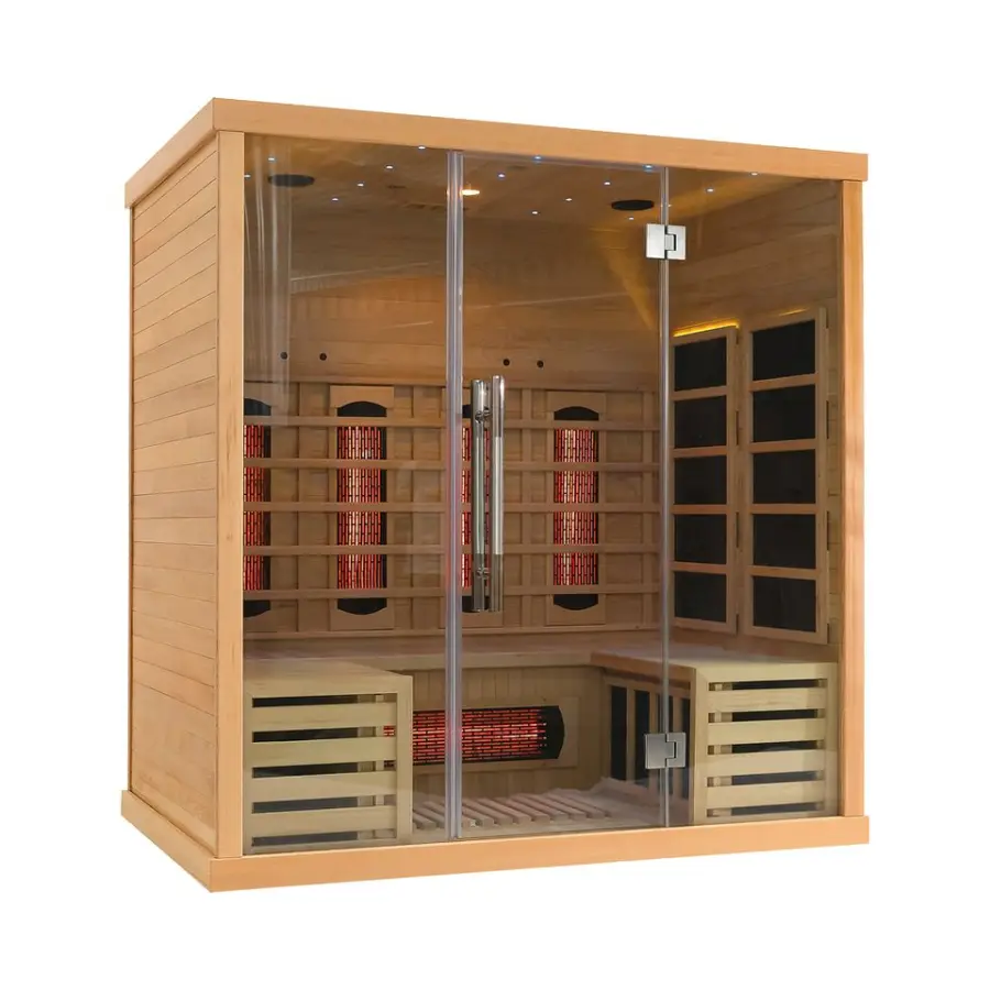 Hot Sale Indoor Traditional Finland Far Infrared Sauna Room 4 Person — view 1