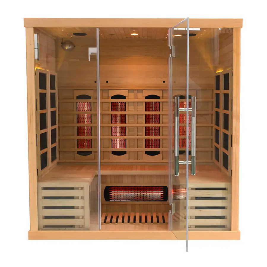 Hot Sale Indoor Traditional Finland Far Infrared Sauna Room 4 Person — view 2