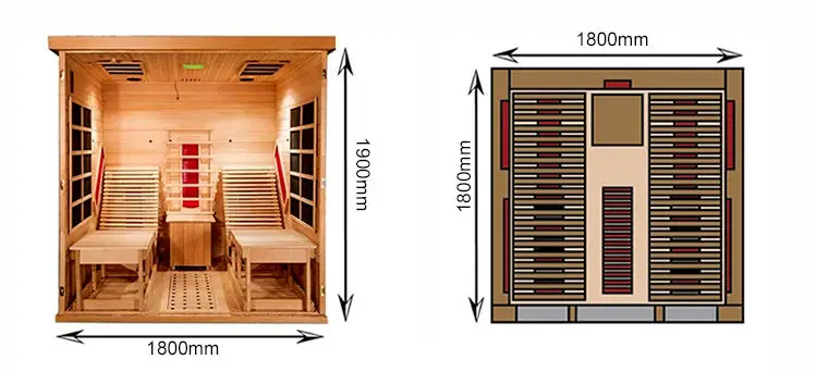 Gym Equipment Steam Sauna Far Infrared Sauna Combined Room for Beauty Spa Equipment — image 8