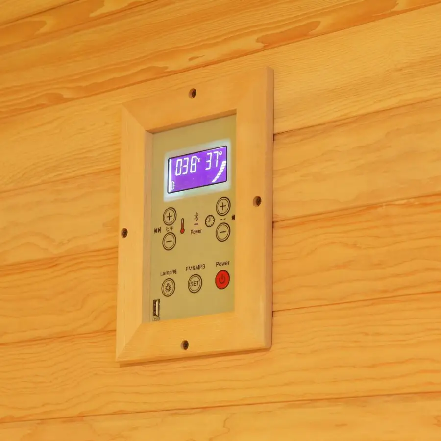4 Person Infrared Sauna Home Use Solid Wood Indoor Dry Sauna Room — image 6