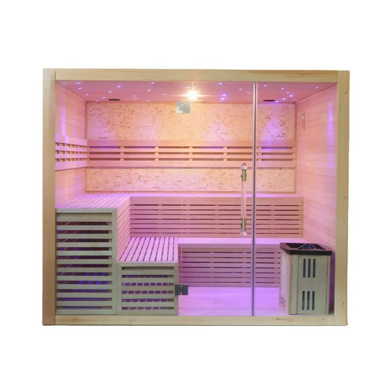 Finland Traditional Home Sauna with Stove and Stone — view 4
