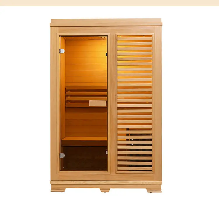 2 People Household Sauna Luxury Home Traditional Sauna Room Wood Steam Sauna Bath Cabin — image 7
