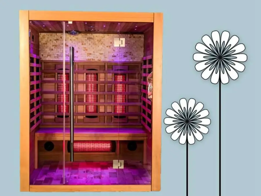 Factory Supply Wooden Sauna Far Infrared Sauna Rooms Hemlock/red Cedar for 3 People Therapy — image 6