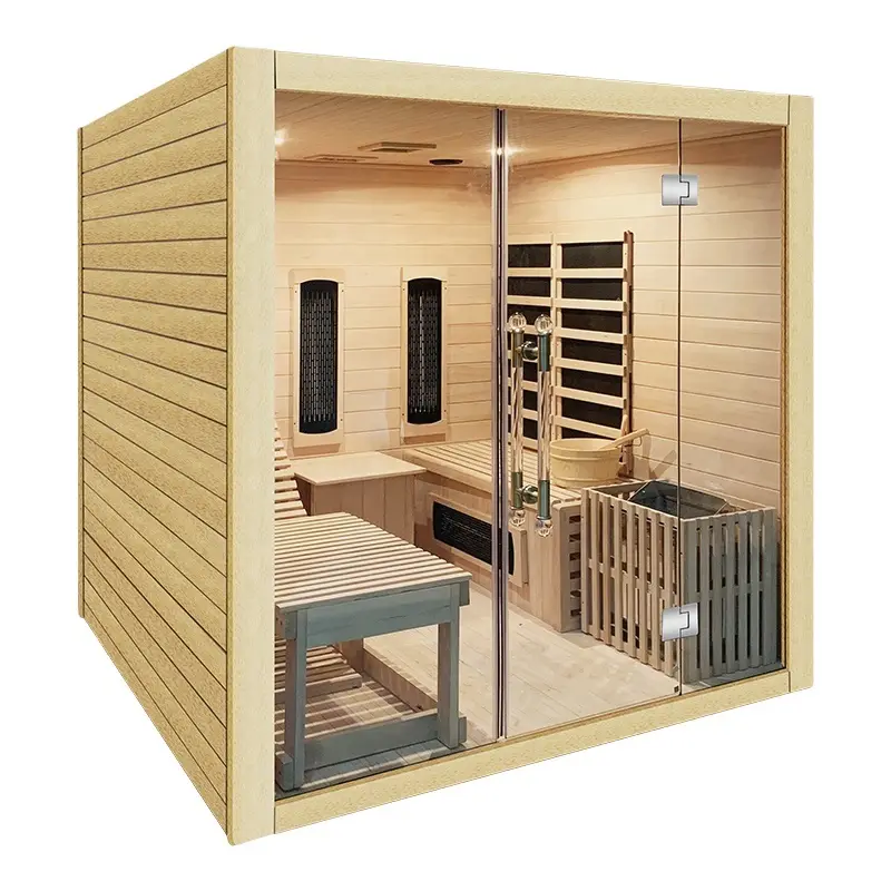 Steam Sauna and Far Infrared Sauna Suit Combination Sauna Room — image 3