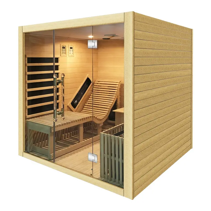 Steam Sauna and Far Infrared Sauna Suit Combination Sauna Room — image 4
