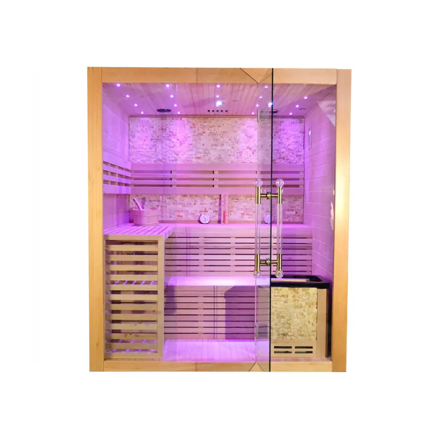 Finnish Cedar Steam Sauna for Home with Sauna Kits — image 3