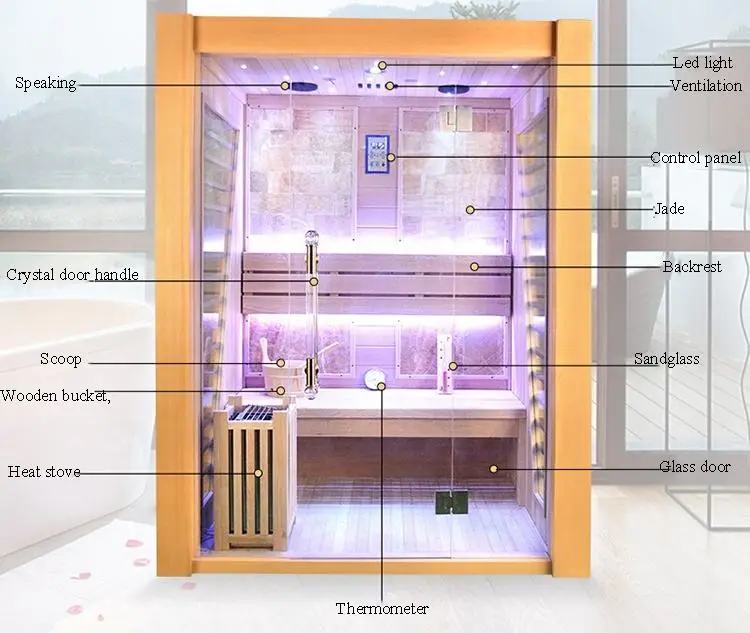 Finnish Saunas with Harvia Sauna Heater Luxury Designs Wooden House Traditional Steam Sauna Room — view 4