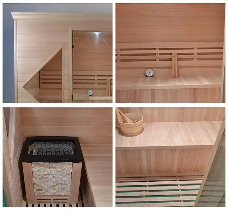 Dubai 3-4 Person Sauna Steam Room Accept Custom Traditional Steam Sauna for Sale — image 6