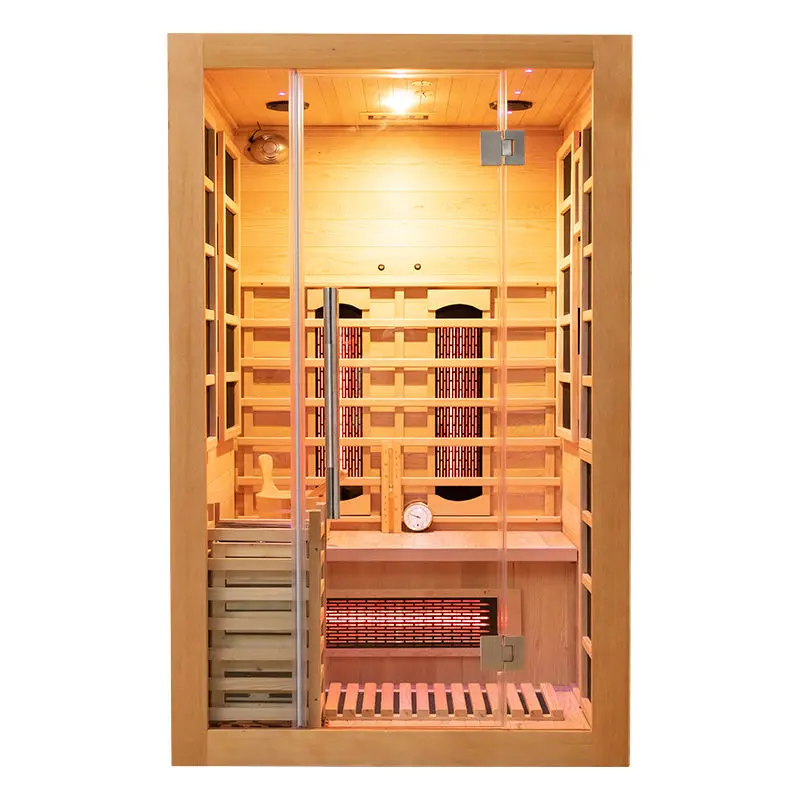 New Design Infrared Sauna and Steam Sauna Combined Hybrid Sauna Room for Homeuse — view 1