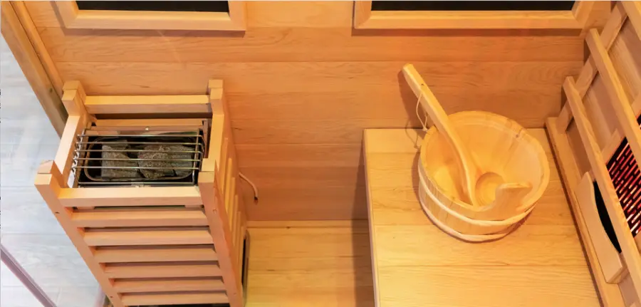 New Design Infrared Sauna and Steam Sauna Combined Hybrid Sauna Room for Homeuse — image 6