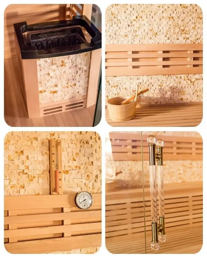 Finland Traditional Home Sauna with Stove and Stone — image 7