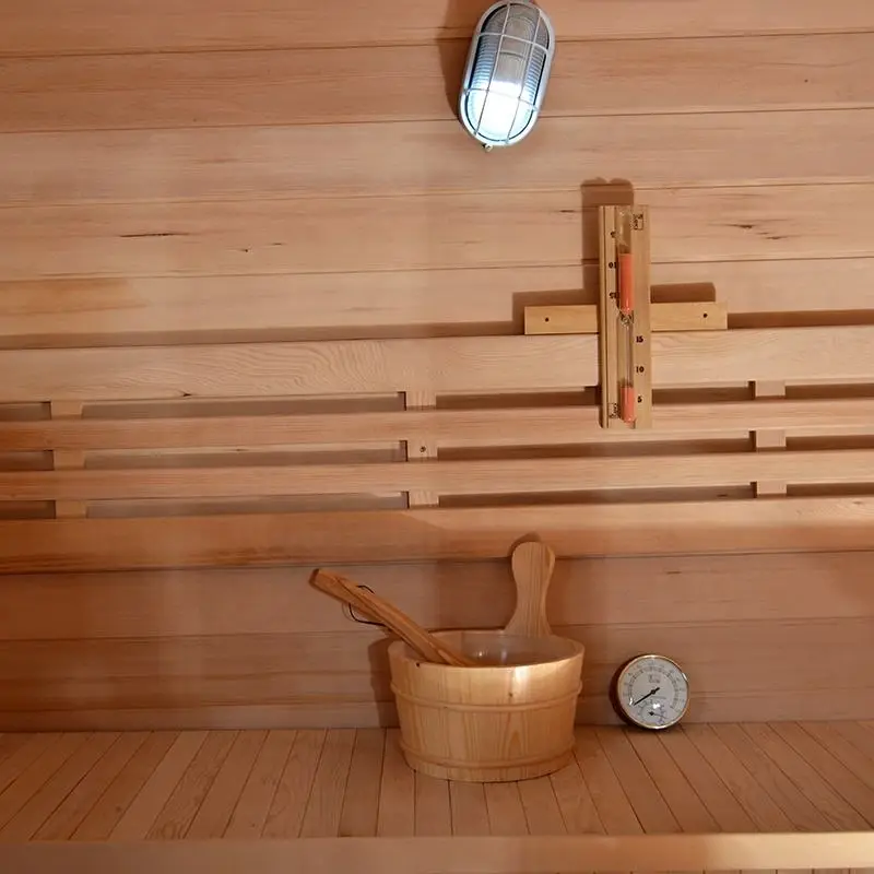Luxury Wood Shower Dry Steam Person Cedar Sauna Room Steam Bath Sauna Full Body — view 6