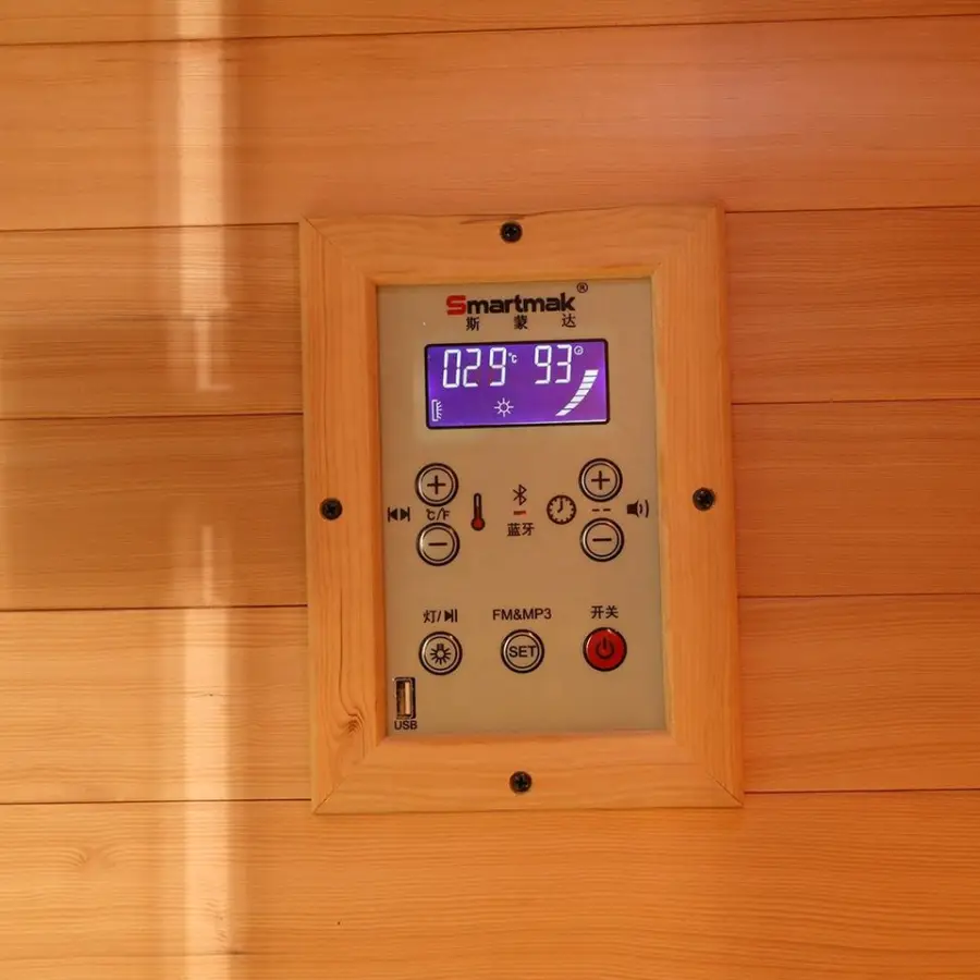 SMARTMAK Hot Selling 2-3 Person Traditional Steam SAUNA Finnish Sauna Room — image 3