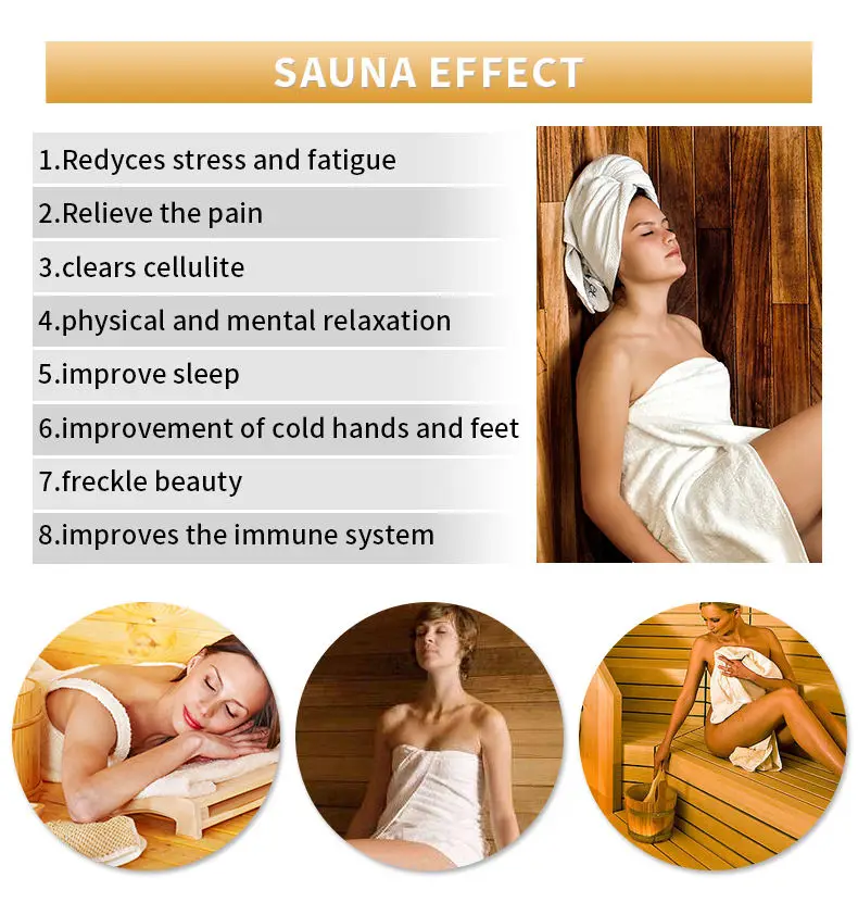 SMARTMAK Hot Selling 2-3 Person Traditional Steam SAUNA Finnish Sauna Room — image 7