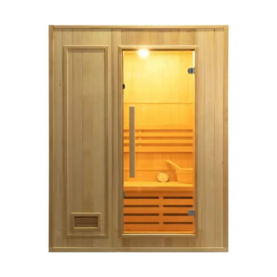 Home Use Indoor Wooden Traditional Steam Sauna Room for Sale — view 1