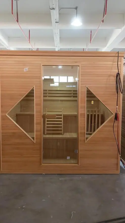 Detox Home Use Indoor Wooden Traditional 6KW Electrical Stove Steam Sauna Room for Sale — image 4