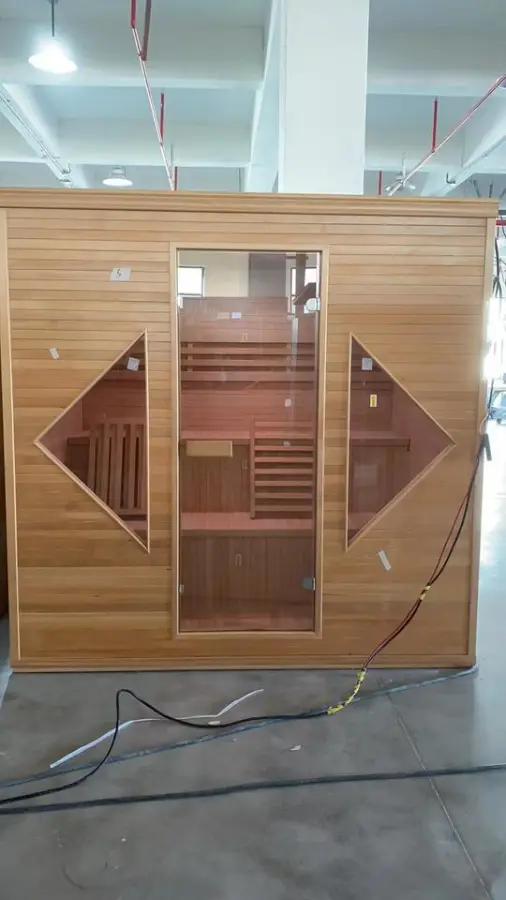 Detox Home Use Indoor Wooden Traditional 6KW Electrical Stove Steam Sauna Room for Sale — image 6