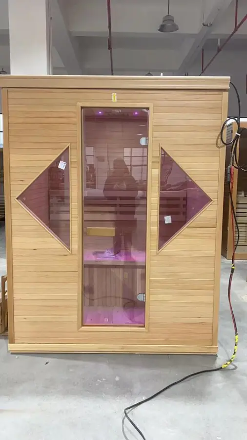 Detox Home Use Indoor Wooden Traditional 6KW Electrical Stove Steam Sauna Room for Sale — image 7