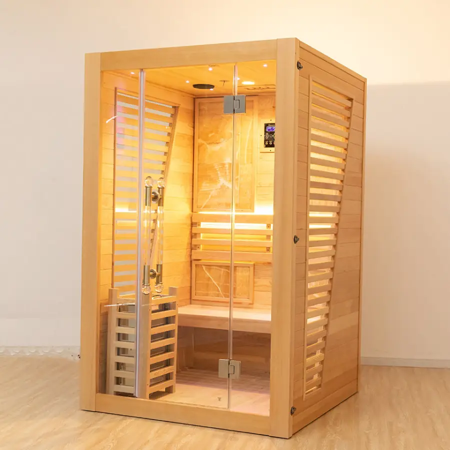 Luxury Finnish Traditional Steam Sauna for Home Use — view 1