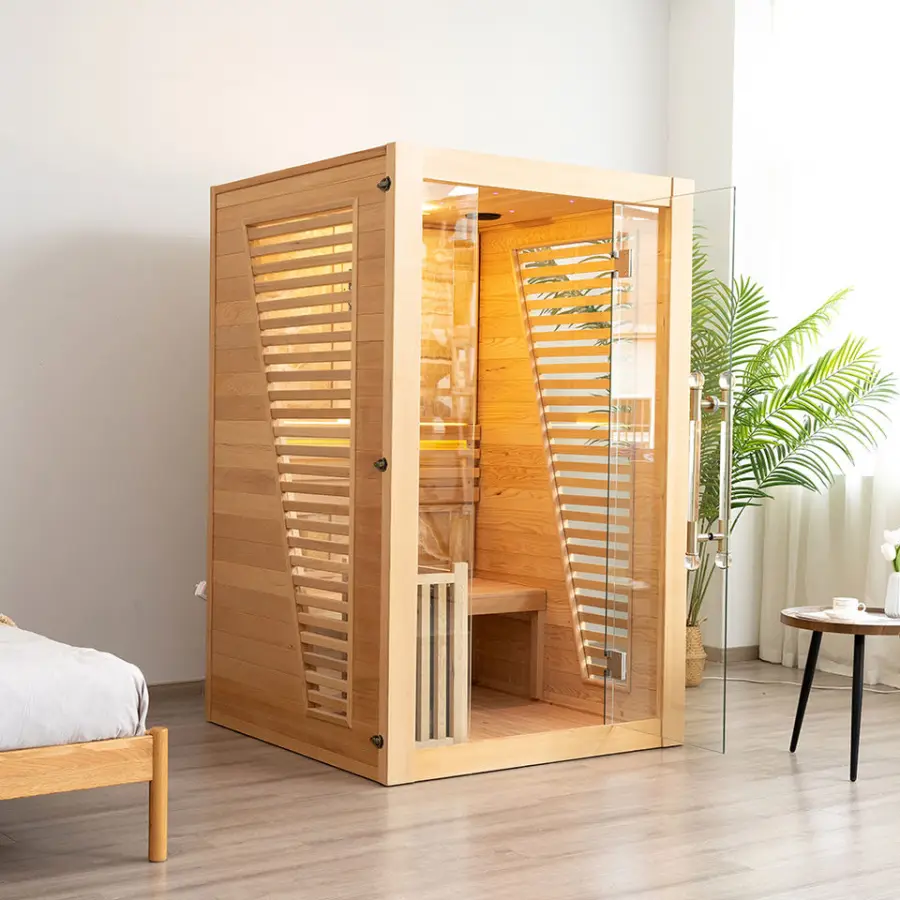 Luxury Finnish Traditional Steam Sauna for Home Use — view 4