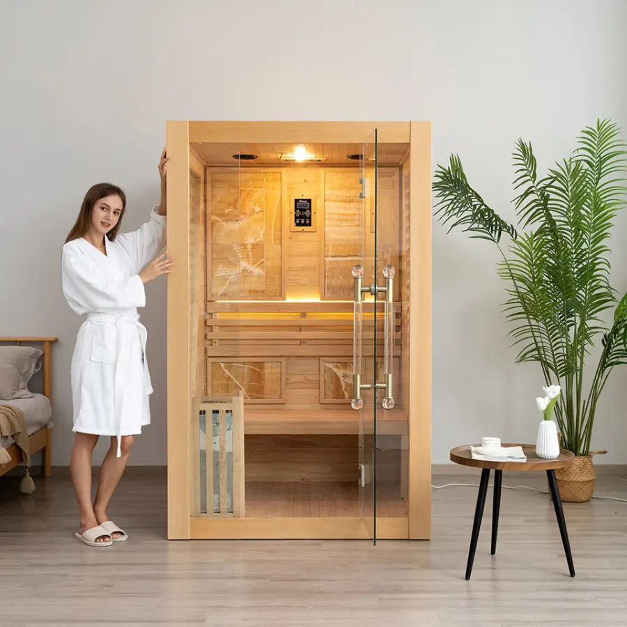 Luxury Finnish Traditional Steam Sauna for Home Use — view 5
