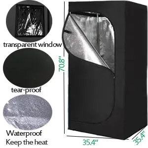 Full Size Personal Whole Body Home Foldable Portable Steam Sauna — image 3