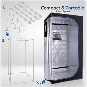 Full Size Personal Whole Body Home Foldable Portable Steam Sauna — image 4