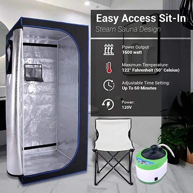 OEM/ODM Portable Sauna Tent Steam / Far Infrared Sauna Tent for Weight Loss — image 3
