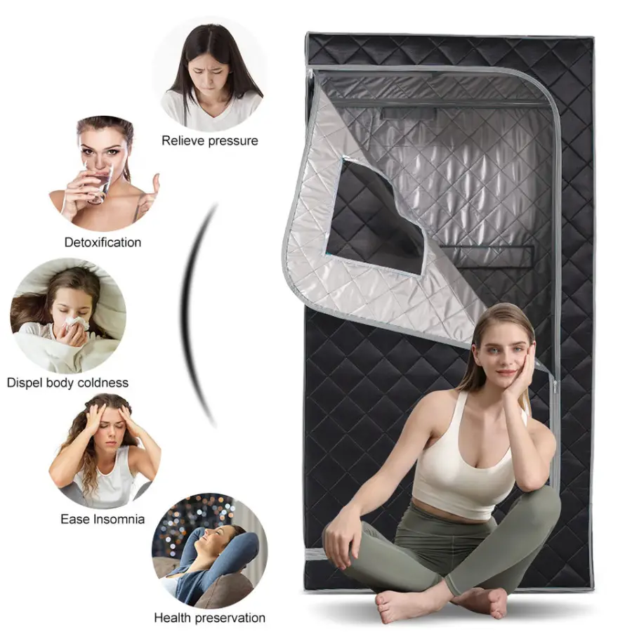 OEM/ODM Portable Sauna Tent Steam / Far Infrared Sauna Tent for Weight Loss — image 7