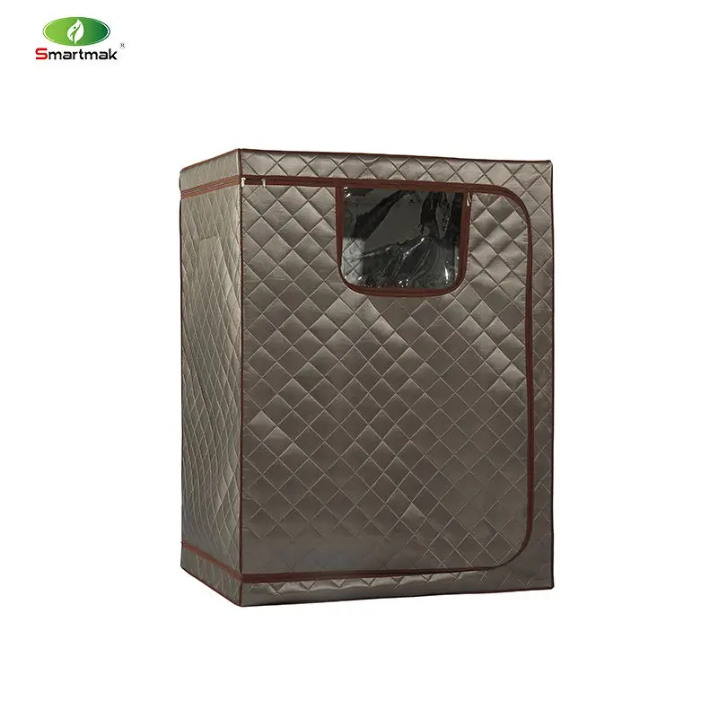 Smartmak Portable Steam Home Sauna for Spa with Remote Control Steamer 1 Person Sauna Tent and Folding Chair — image 3