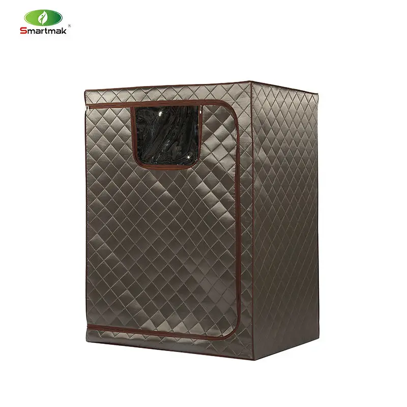 Smartmak Portable Steam Home Sauna for Spa with Remote Control Steamer 1 Person Sauna Tent and Folding Chair — image 4