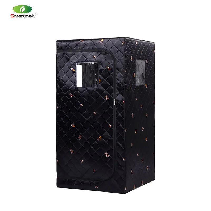 Smartmak Traditional Steam Portable Sauna Tent Home Use 1 Person Foldable Sauna with Steam Generator Far Infrared — view 1