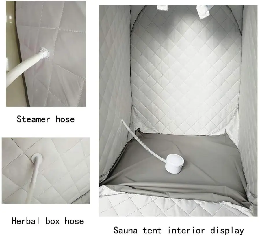 Smartmak Portable Sauna Kit One Person Full Body Home Steam Sauna With Hat — image 6