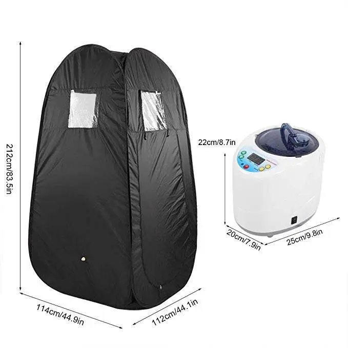 Smartmak 1 Person Portable Steam Sauna Foldable Indoor Bath Steam Sauna Room — image 3