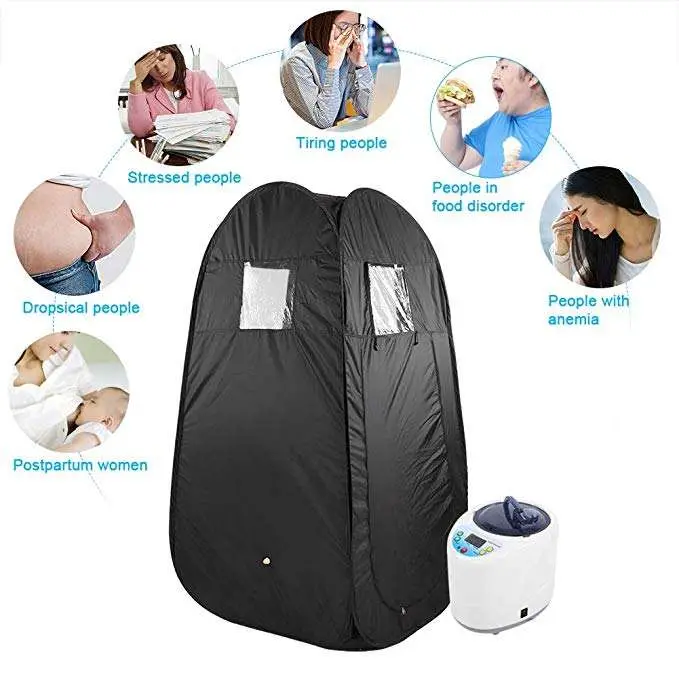 Smartmak 1 Person Portable Steam Sauna Foldable Indoor Bath Steam Sauna Room — image 5