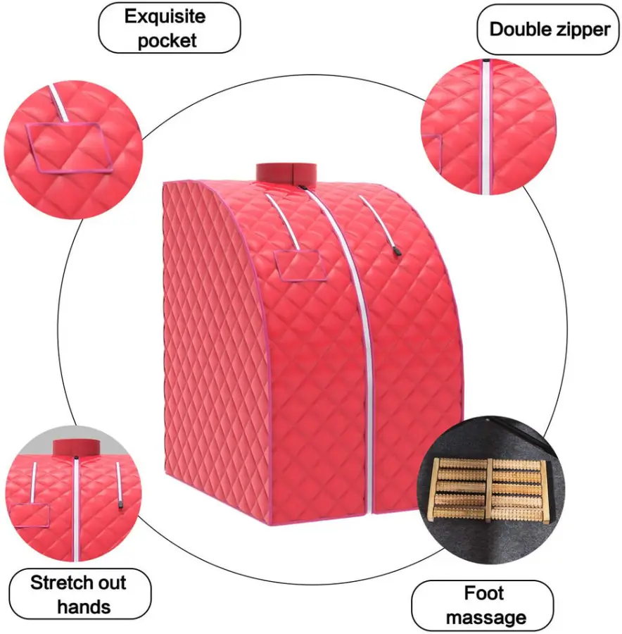 Hot Sale 1 Person Size Home Use Sauna Tent Folding Wet Steam Portable Sauna — image 4