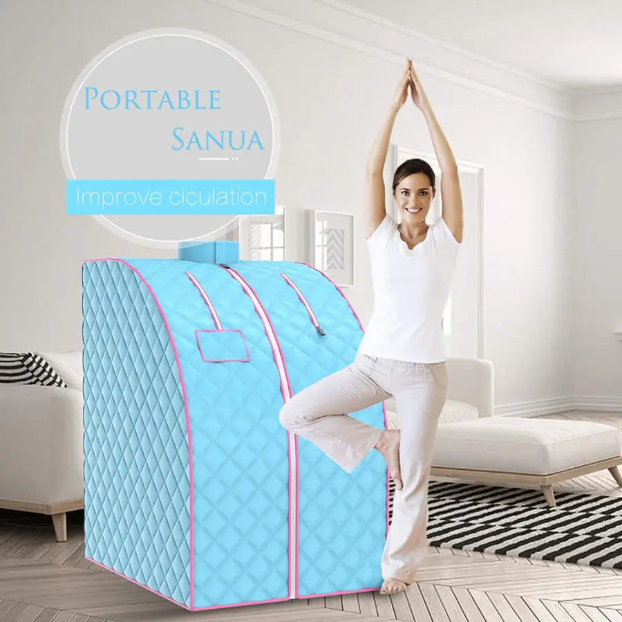Hot Sale 1 Person Size Home Use Sauna Tent Folding Wet Steam Portable Sauna — image 5