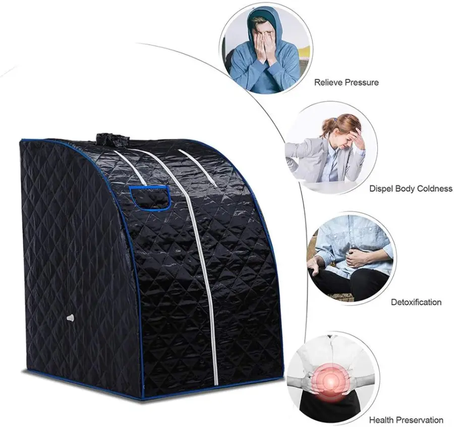 Hot Sale 1 Person Size Home Use Sauna Tent Folding Wet Steam Portable Sauna — image 6