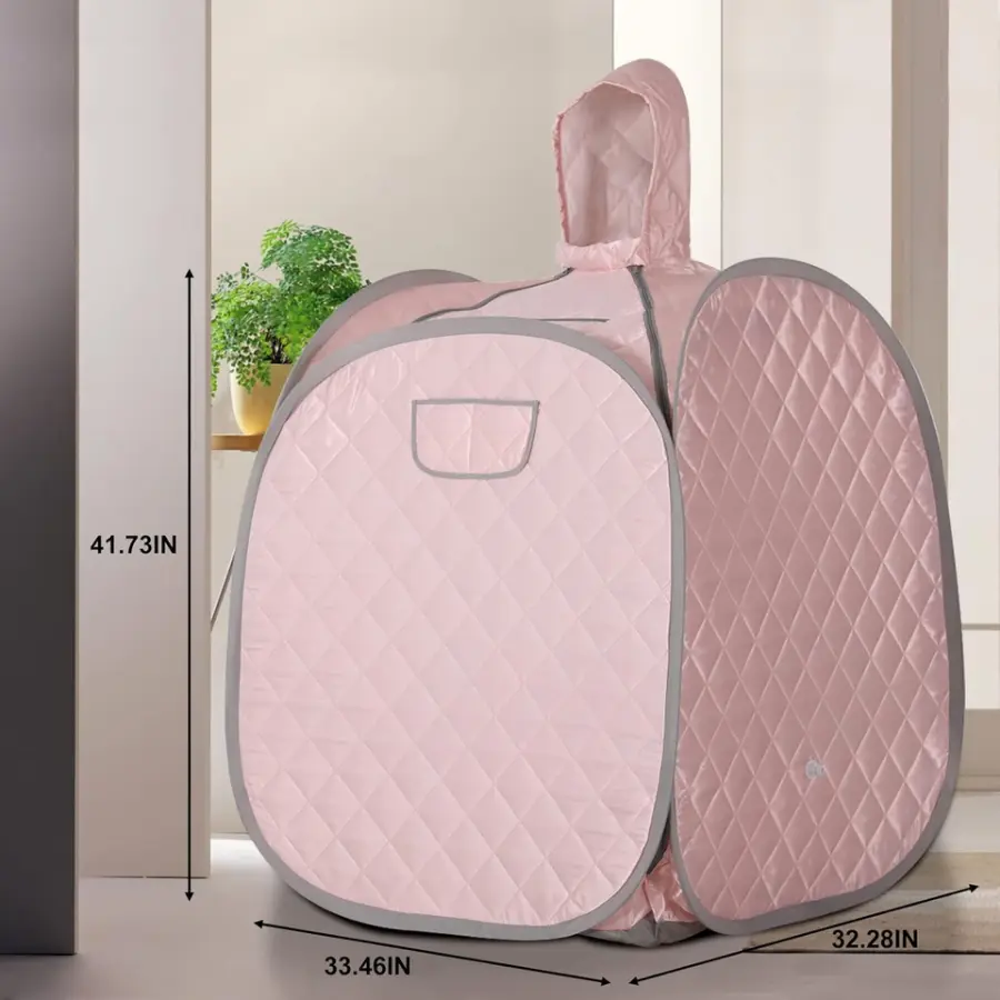 Smartmak Modern Portable Wet Steam Sauna Room Indoor Full Body Size Sauna Tent with Steamer — image 3