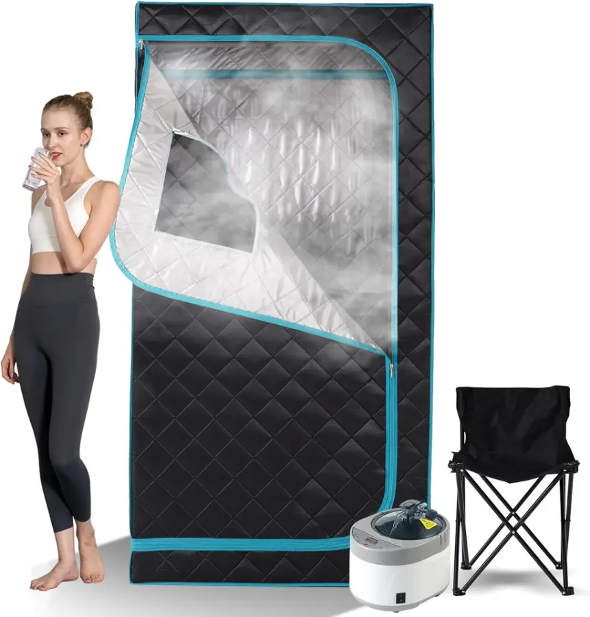 Smartmak Home Use Portable Steam Sauna Tent 1 Person Size Full Body Sauna — image 2