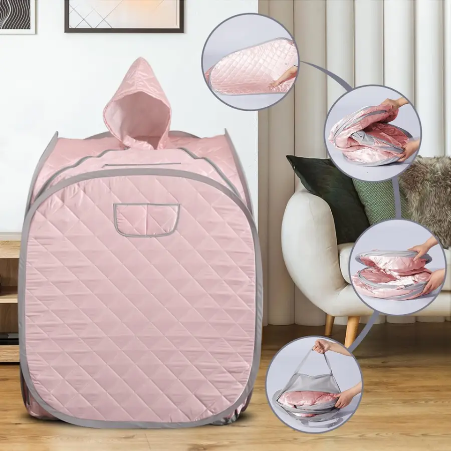 Smartmak Portable Sauna Tent Home Spa Personal Steam Sauna Room — image 5